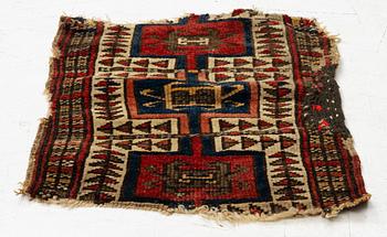 Antique Yastik fragment, central Anatolia, approx. 47 x 40 cm.