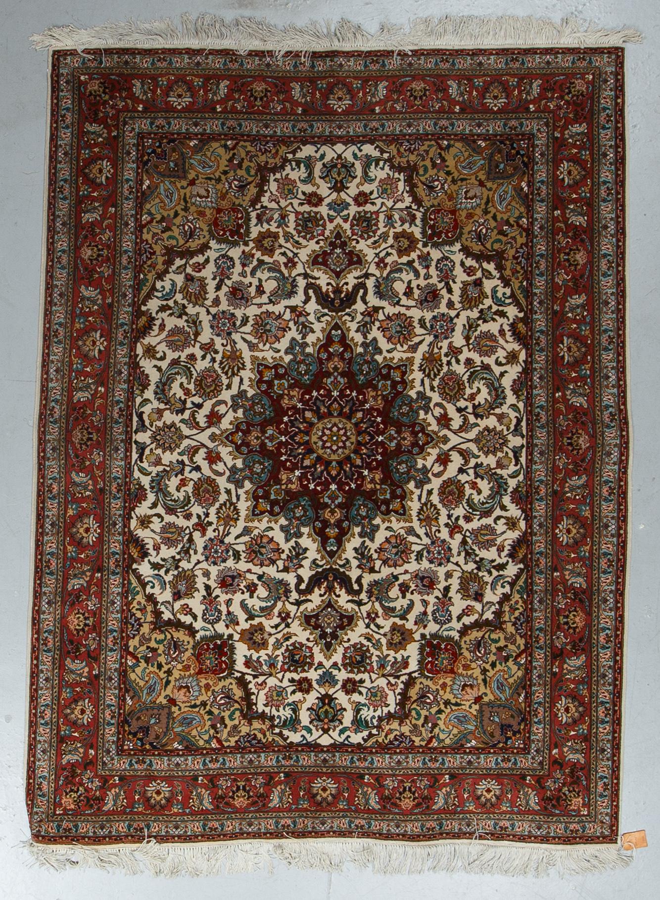 A rug, Old Tabriz, part silk, ca204 x 152 cm.