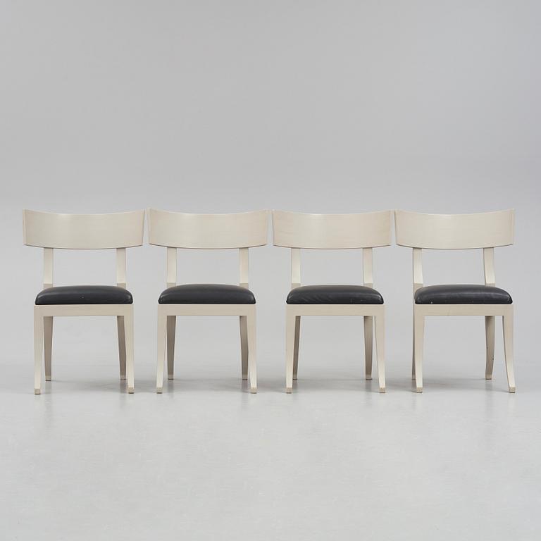 Attila Suta, a set of four dining chairs, executed in his own studio, Stockholm 2017.