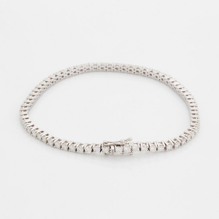 Brilliant-cut diamond bracelet, with certificate HRD.