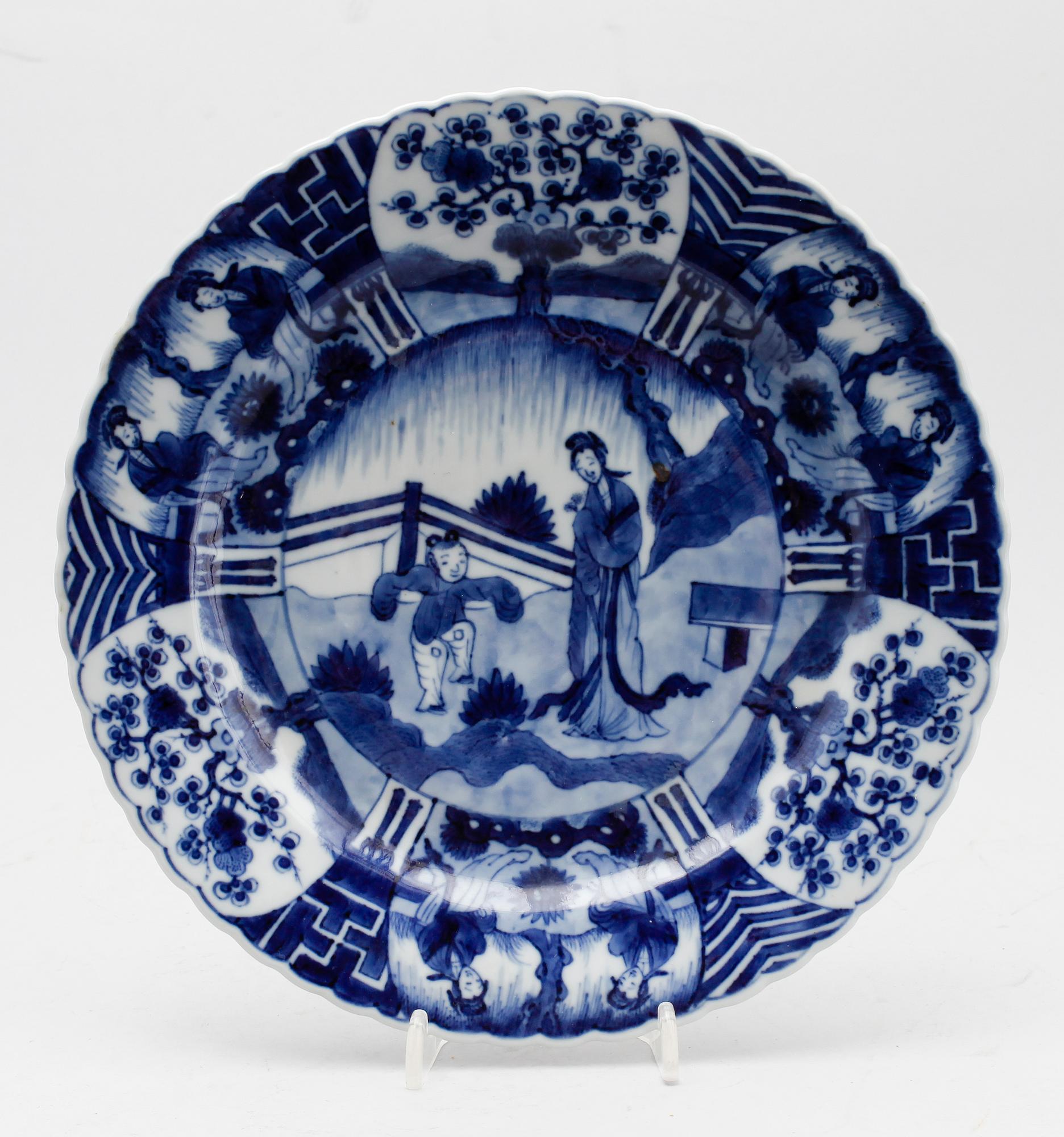 TALLRIK, porslin, Kina, 1700-tal.