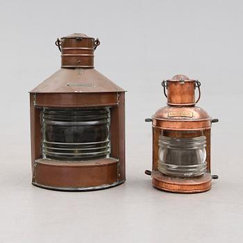LANTERNOR, 2 st, koppar, 1900-talets första hälft.