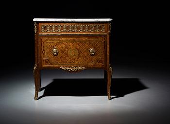 A Gustavian late 18th century commode by Johan Neijber (not signed), master 1768.