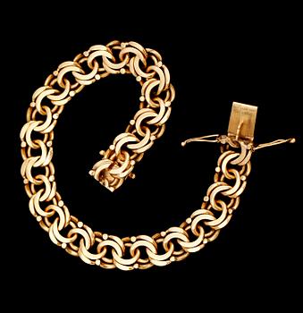 ARMBAND, 18 k guld, svenska stämplar BRG 1967. Vikt 30 g.