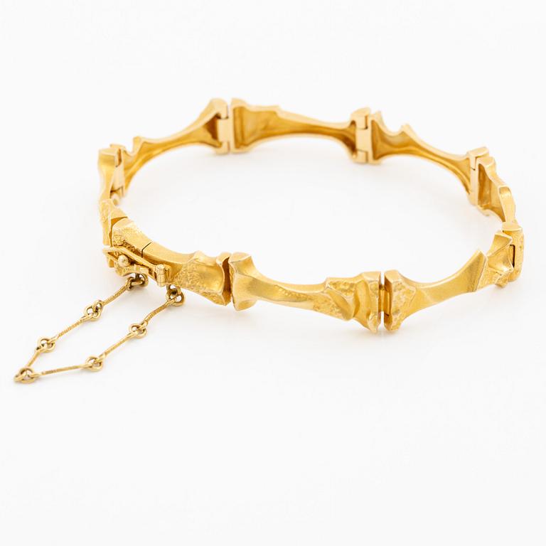 Björn Weckström, bracelet, 18K gold, for Lapponia, Finland 1994.