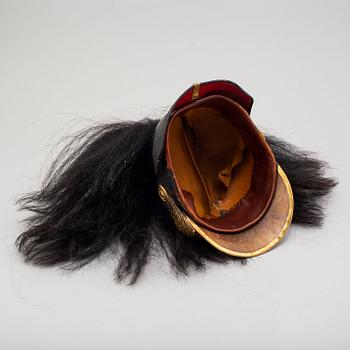 HJÄLM, svensk, m/1886 för dragonofficer, med plym.