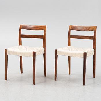 Nils Jonsson, a rosewood dining table with four chairs from Troeds, 1960's(/70's.