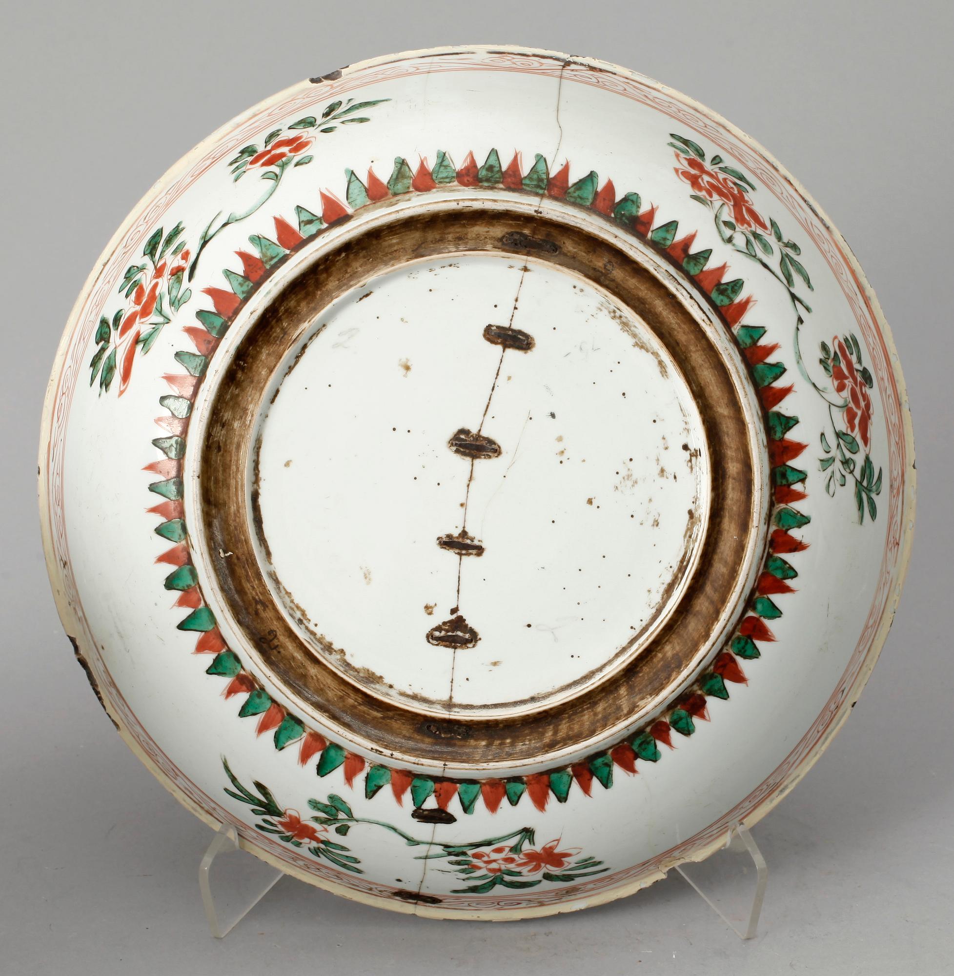 FAT, 3 st, porslin, Kina, Kangxi, (1664-1722).