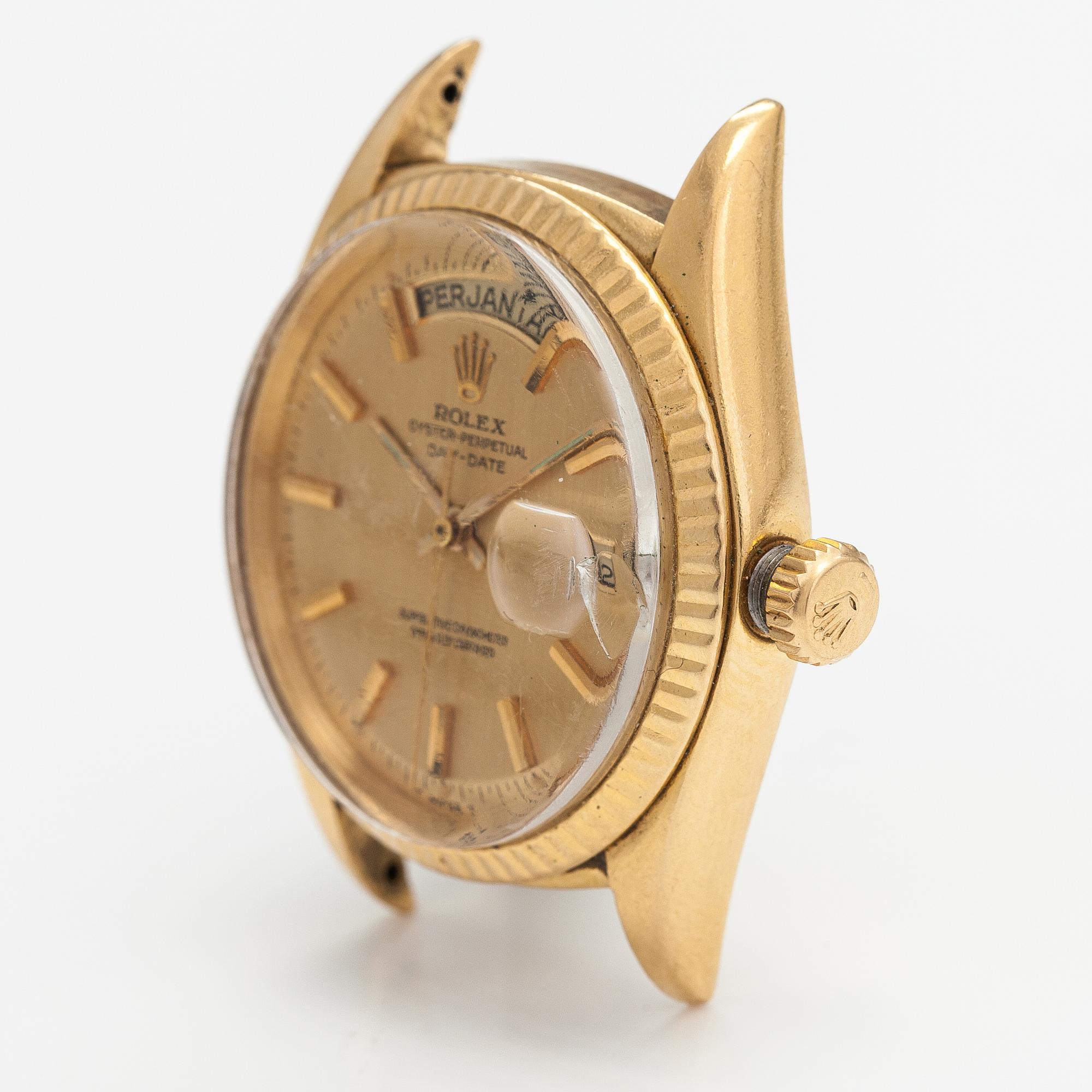 Rolex, Oyster-Perpetual, Day-Date, wristwatch, 35 mm.