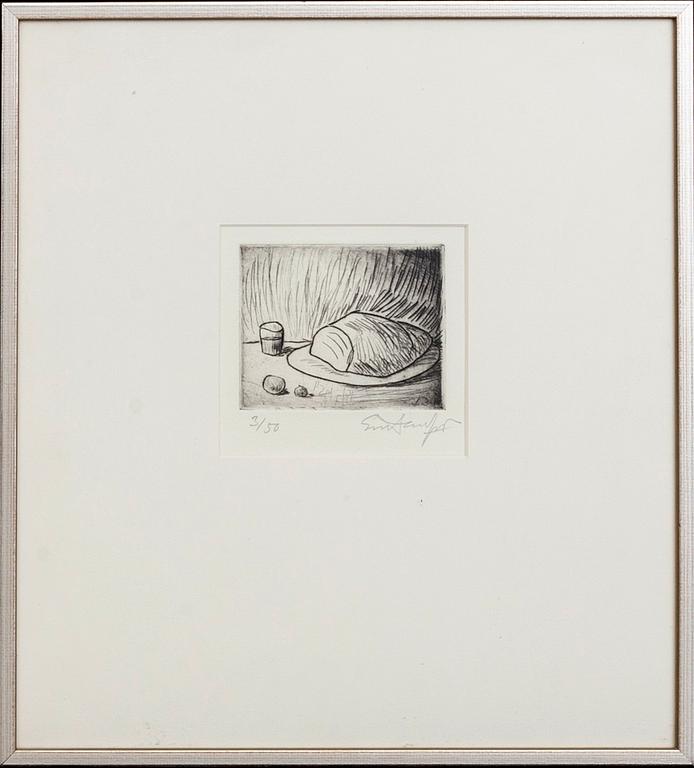 Evert Lundquist, etching signed and numbered.