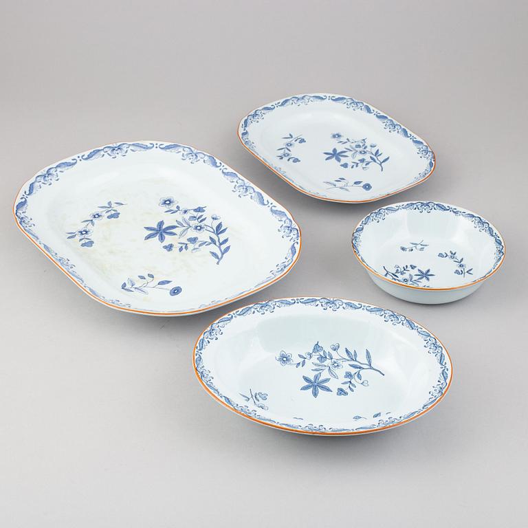A 40 piece porcelain coffee and dinner service, 'East indies', Rörstrand, Sweden.