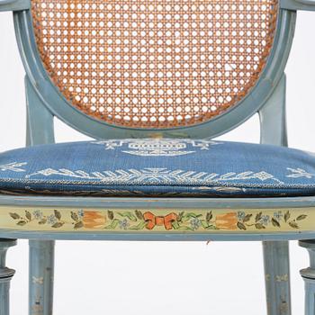 Carl Malmsten, a pair of Swedish Grace chairs, cabinetmaker Albin Johansson, Stockholm, for Villa Kvikkjokk, 1927.