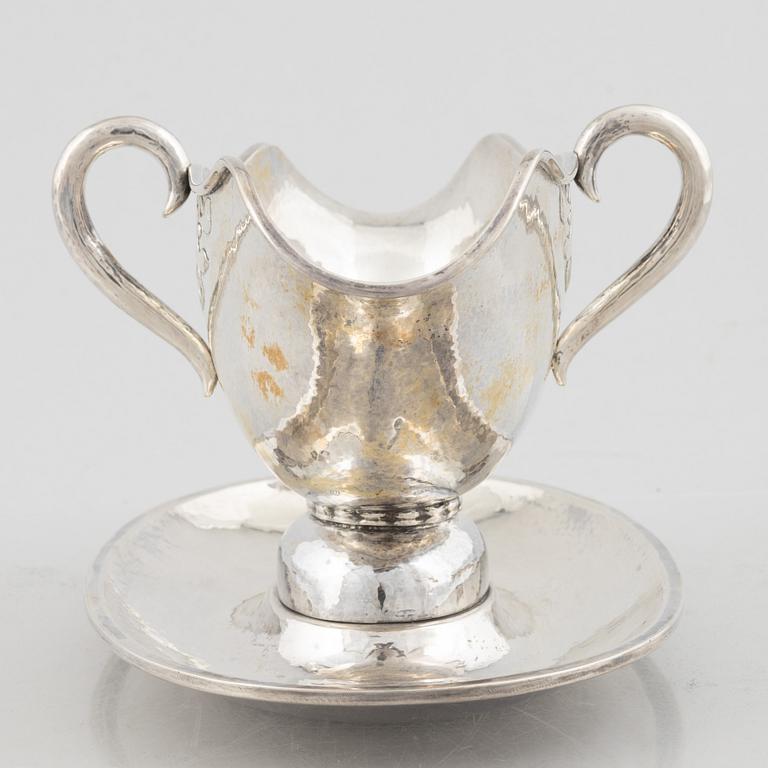 Sauceboat, silver, Fritz Heimbürger, 1926, Denmark.