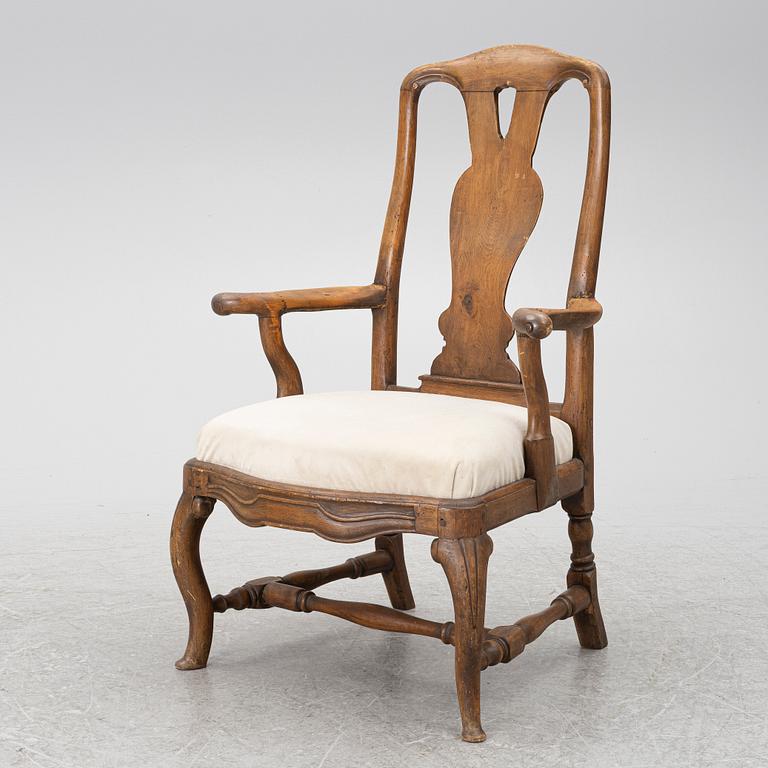 Karmstol, Stockholmsarbete, 1700-talets senare del, Rokoko.