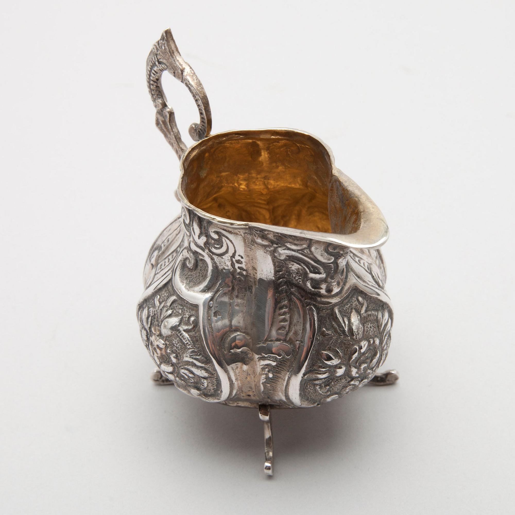 KAFFESERVIS, 4 delar, silver, Reino Johannes Harju, Helsingfors 1967. Vikt tot. 1598 g.