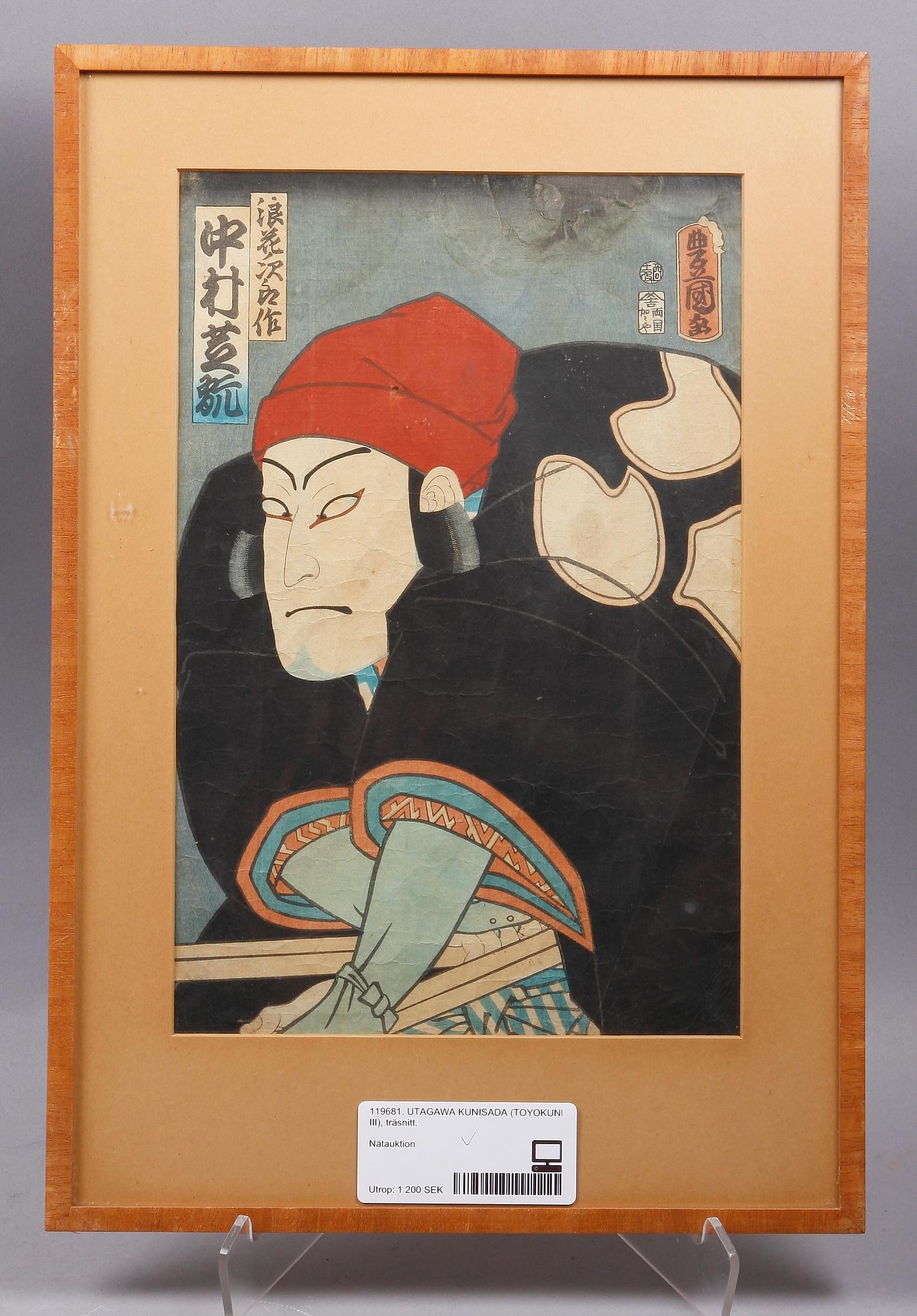 UTAGAWA KUNISADA (TOYOKUNI III), träsnitt.