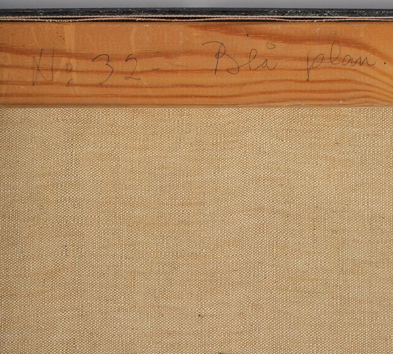 Gösta Werner, "Blå plan".