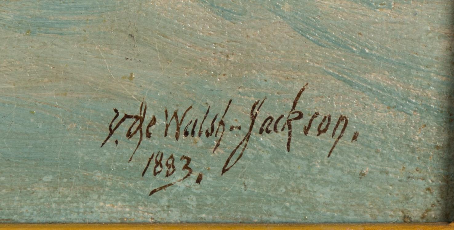 Victor de Walsh Jackson, oil on canvas, signed and dated 1883.