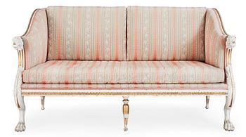 418. A late Gustavian early 19th century sofa.