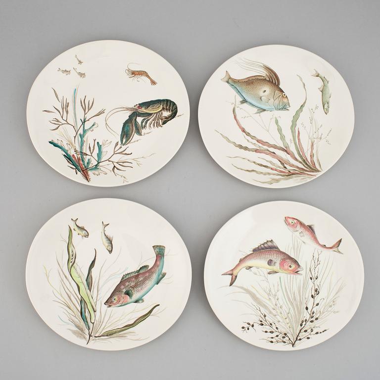 a 71 piece porcelain 'Fish' table ware by Johnson Bros England.