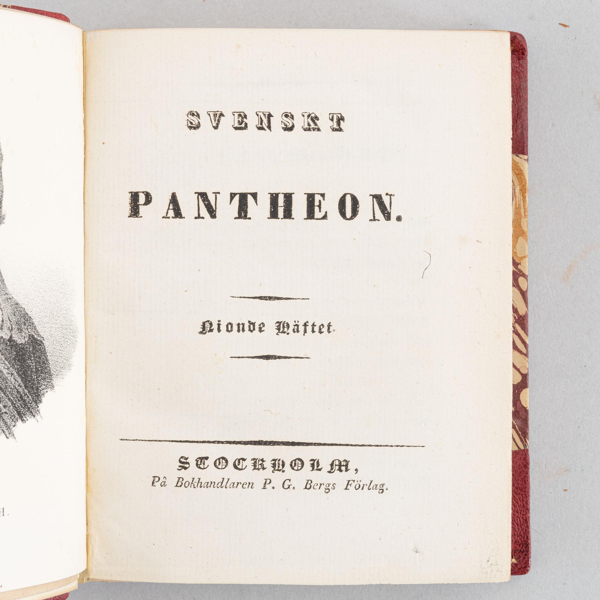 An attractively bound set, with 80 portrait plates, 5 vols.