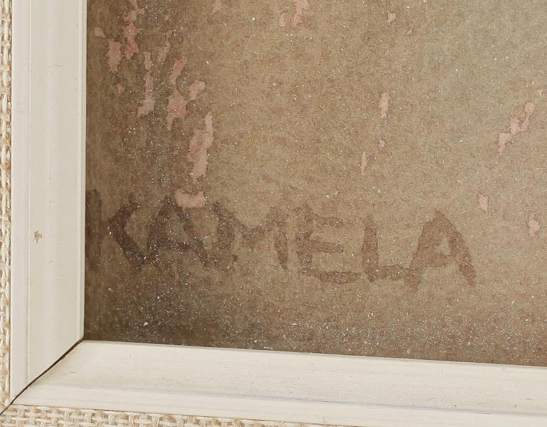 OKÄND KONSTNÄR, akvarell, otydligt signerad, tidigt 1900-tal.