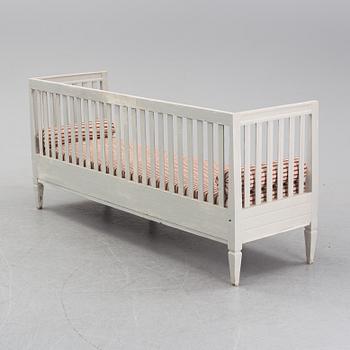 A painted Gustavian style sofa, 19th Century.