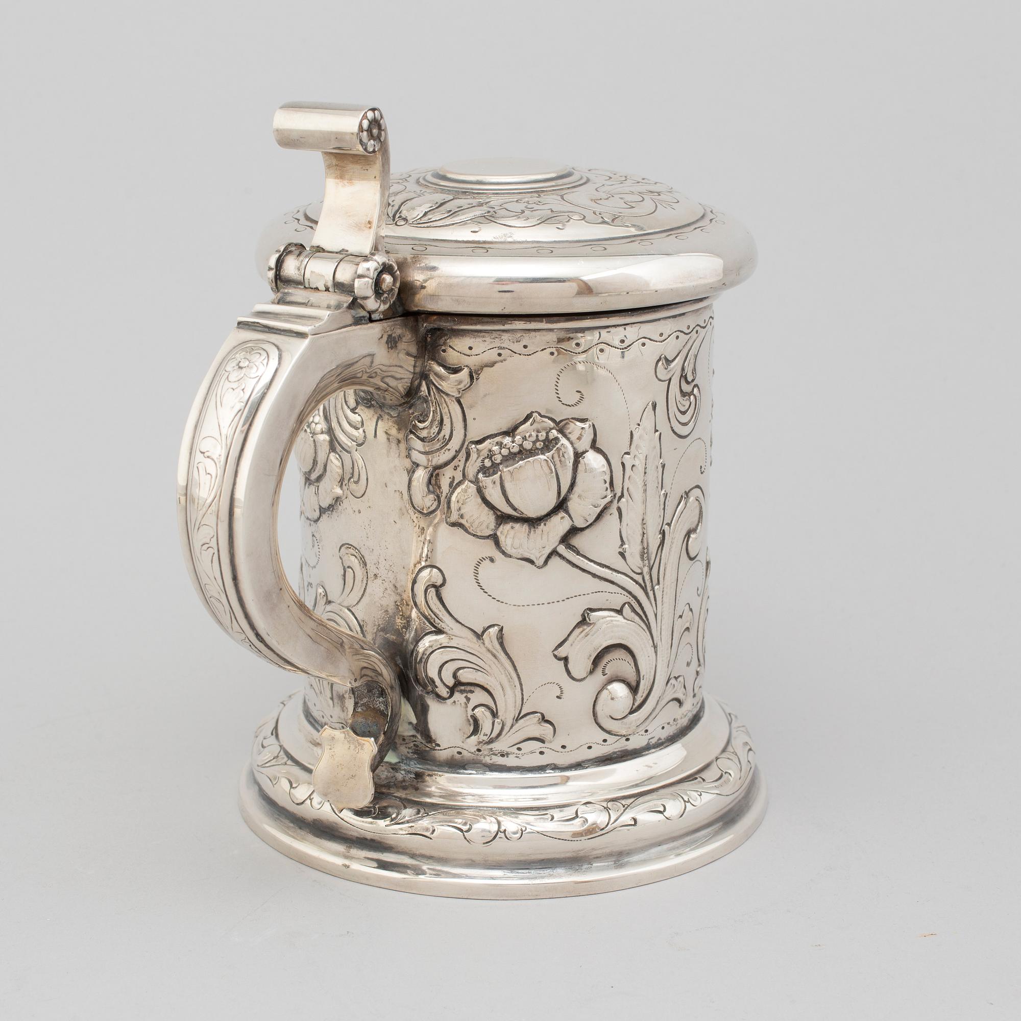 TAGE GÖTHLIN, a silver tankard from Gothenburg, 1949.