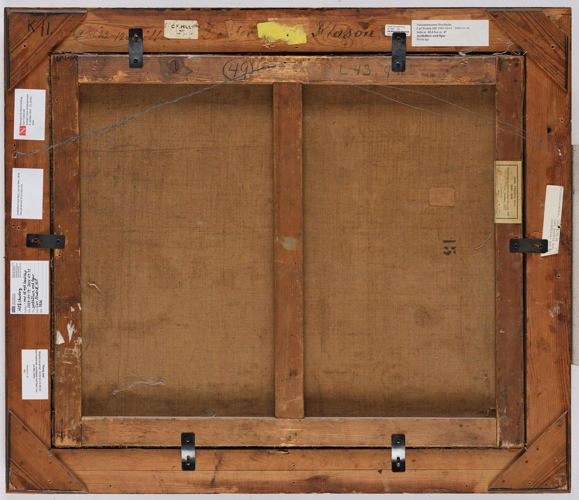 Carl Fredrik Hill, "Jordkällare med figur, Luc-sur-Mer".