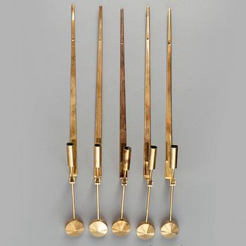 A pair of 'Pendel' wall scones by Pierre Forsell for Skultuna.