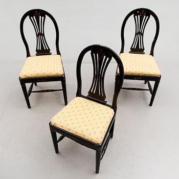 STOLAR, 3 st, sengustavianska, omkring år 1800.