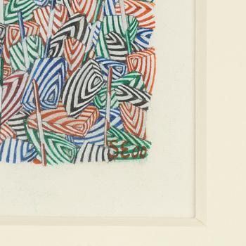 Sten Eklund, gouache, signed SE and dated -00.