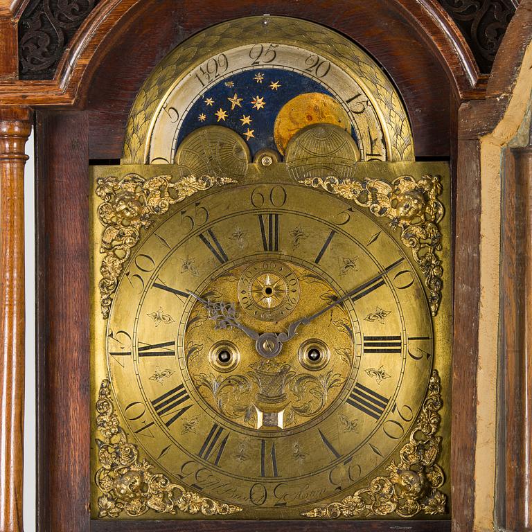 Longcase clock by Matthew Bushel, Aston England.