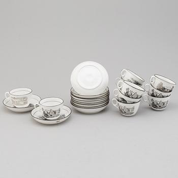 11 porcelaine empire coffee cups, early 19th century.