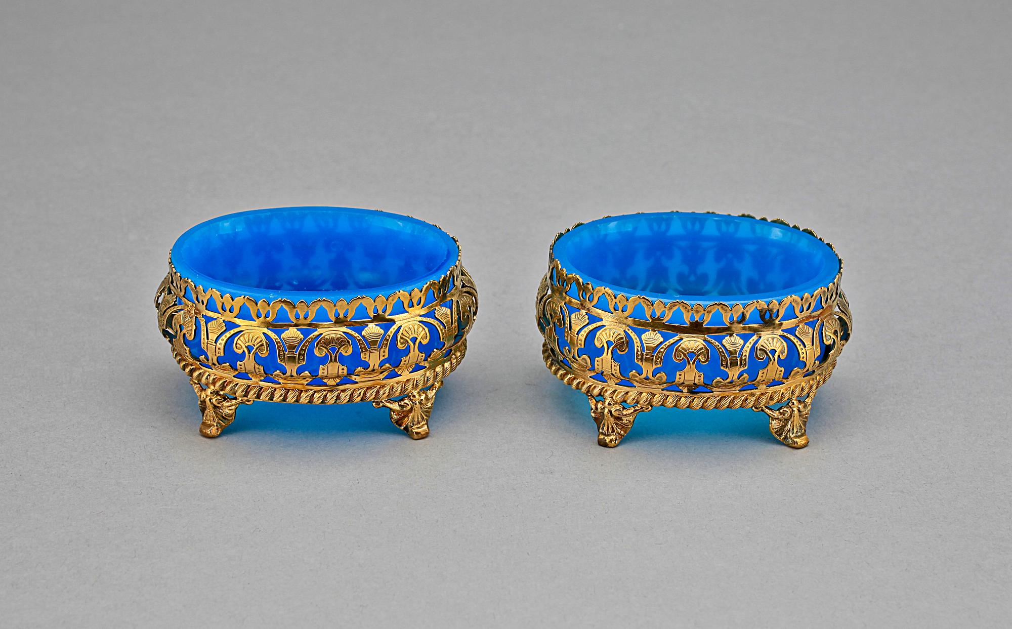 SALTKAR, ett par, senempire, trol Ryssland, 1800-talets mitt.