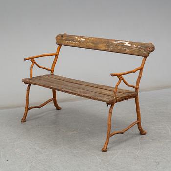 Garden sofa and two armchairs, Bolinder, Stockholm, ca 1900.