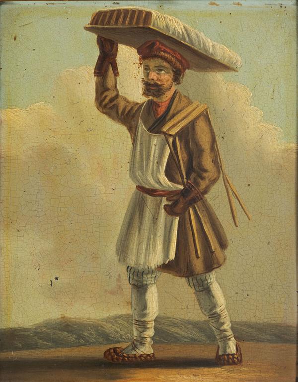 Unknown artist, early 19th century, Tradesmen, set of 4.