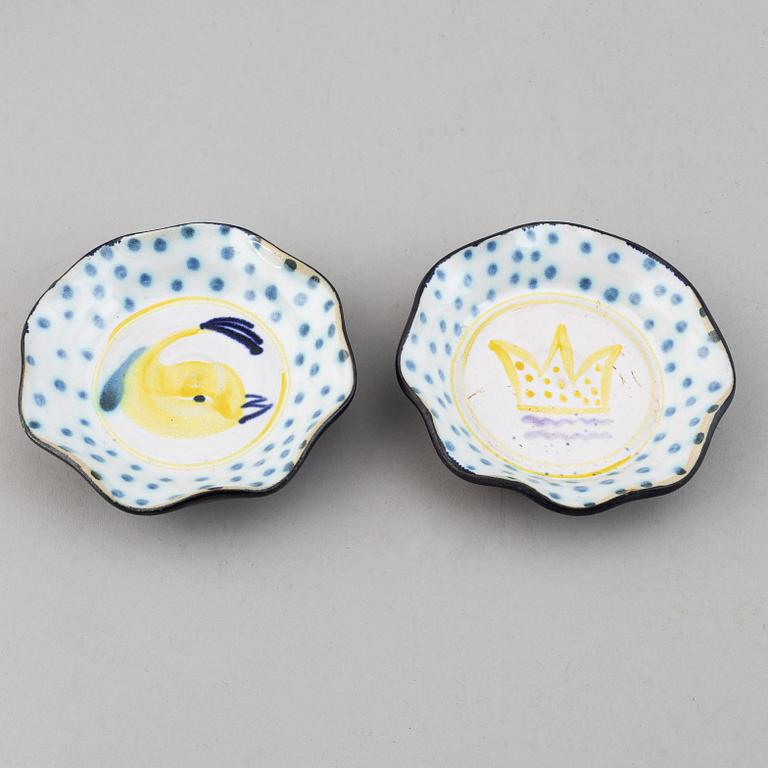 Herman Fogelin, 5 stoneware pieces, signed.