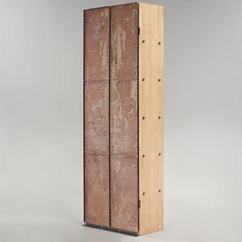 Jonas Bohlin, an birch and patinated steel cabinet 'Slottsbacken', Källemo, Sweden circa 1987.