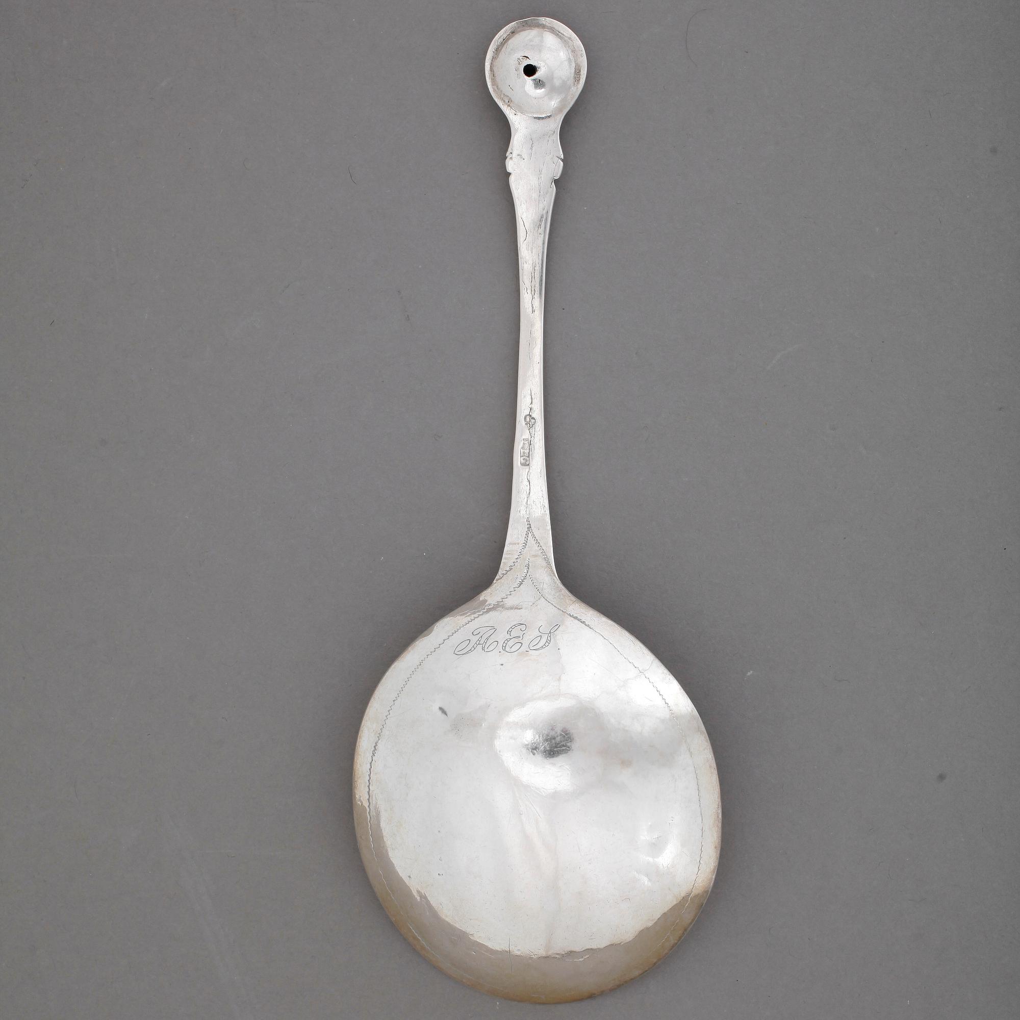 SUPSKED, silver, Lars Löfgren, verksam 1797-1853 i Hudiksvall. Vikt ca 16 gram.