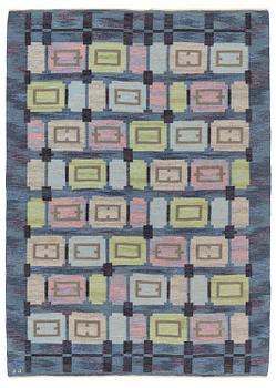 194. Judith Johansson, a carpet, "Spise hall", flat weave, c 284 x 203 cm, signerd JJ.