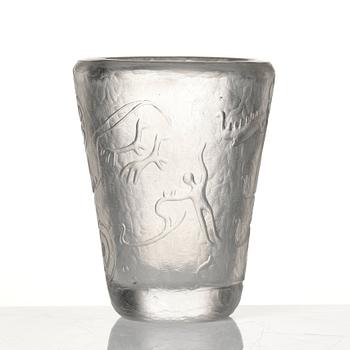 Vicke Lindstrand, a glass vase, Kosta, 1950-60s, model 503.