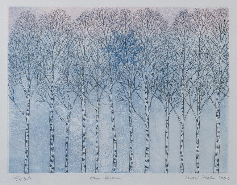 INARI KROHN, etching, signed and dated 2003.