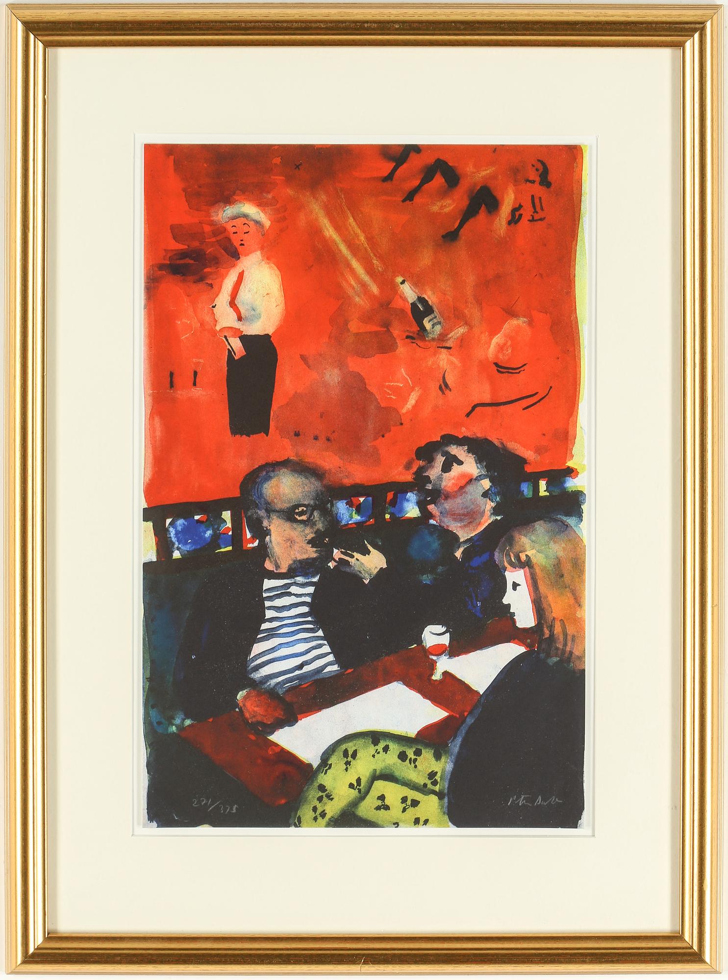 PETER DAHL, färglitografi, signerad och numrerad 271/375.