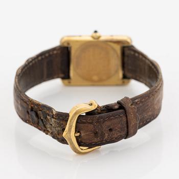 must de Cartier, Tank, wristwatch, 20,5 x 20 (28) mm.