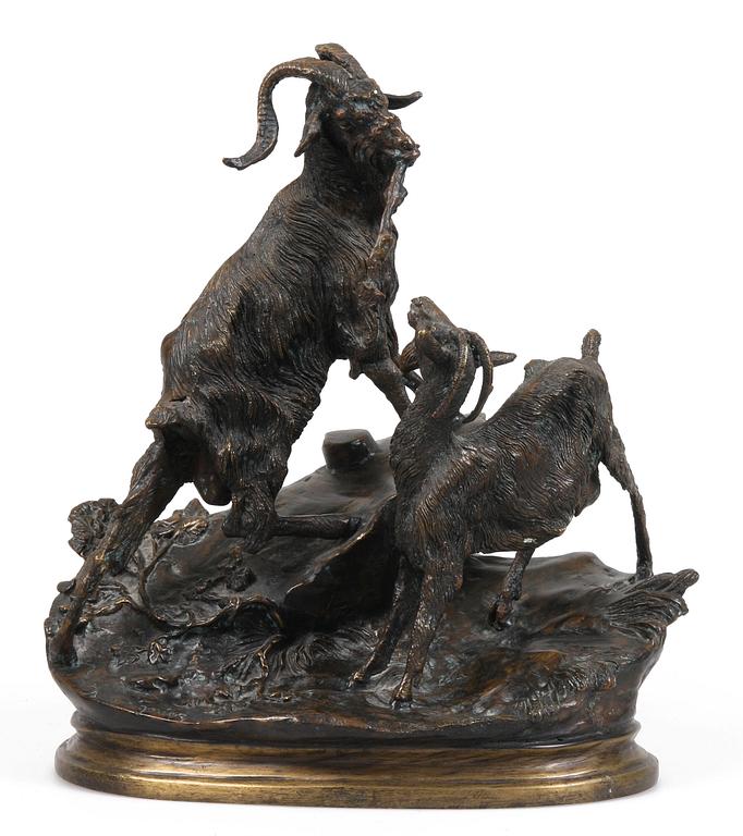 JULES MOIGNIEZ, skulptur, brons, sign.