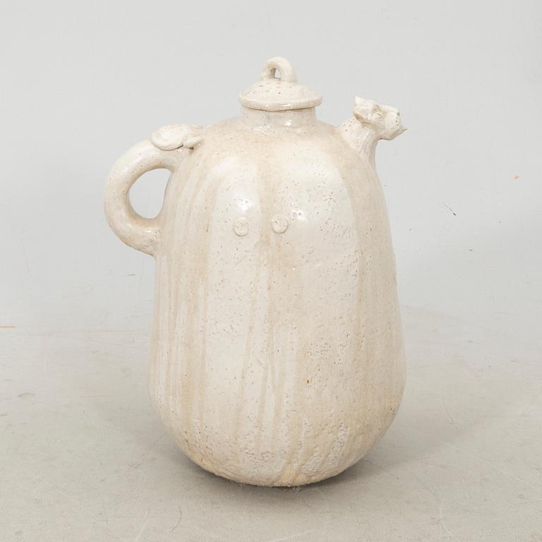Gösta Grähs, signed stoneware teapot floor model own workshop.