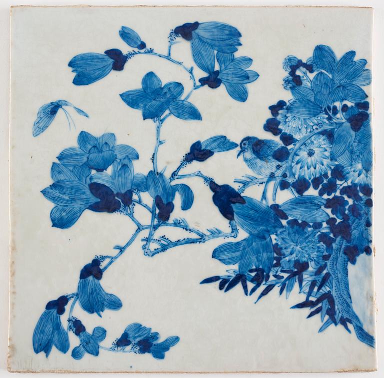 A Chinese six fold screen, Qing dynasty, 19th Century.