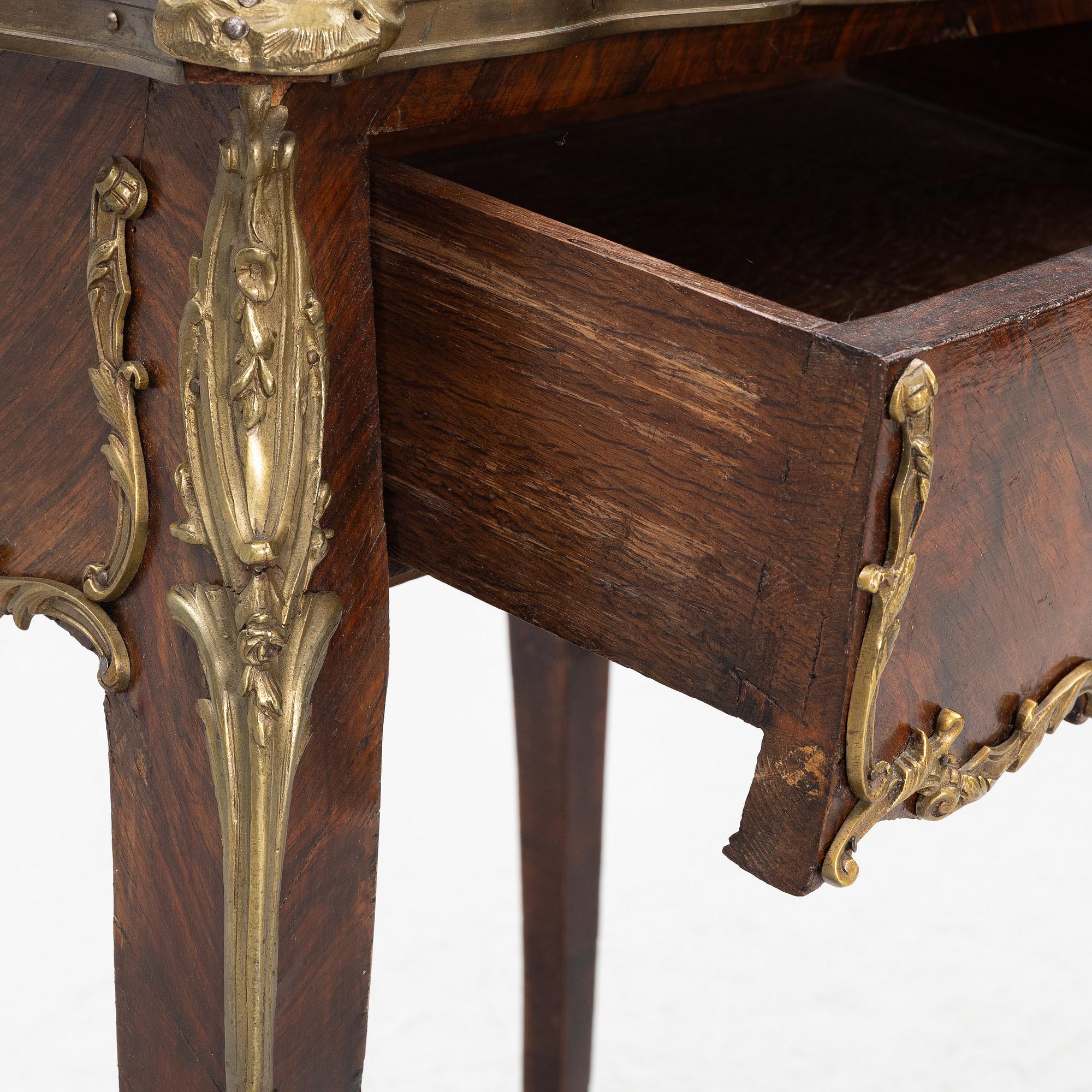 Work table with drawer, Rococo style 19th century.