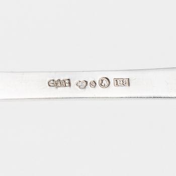 A Swedish silver cutlery, 24 pieces, model 'Rosen', mark of GAB/Nordiska Kompaniet, Stockholm, 1930-31.